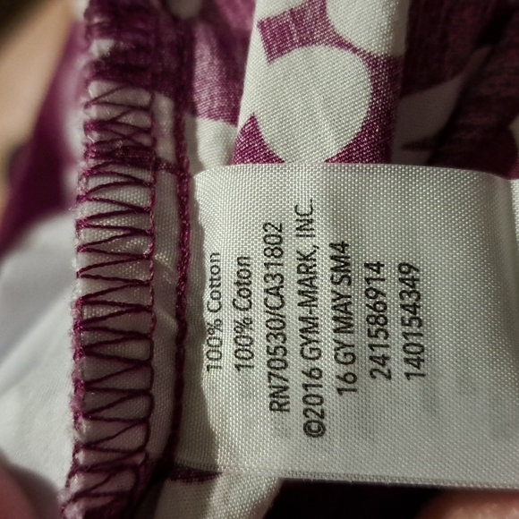 Gymboree girls size 7 romper with pockets purple and white - Picture 2 of 2